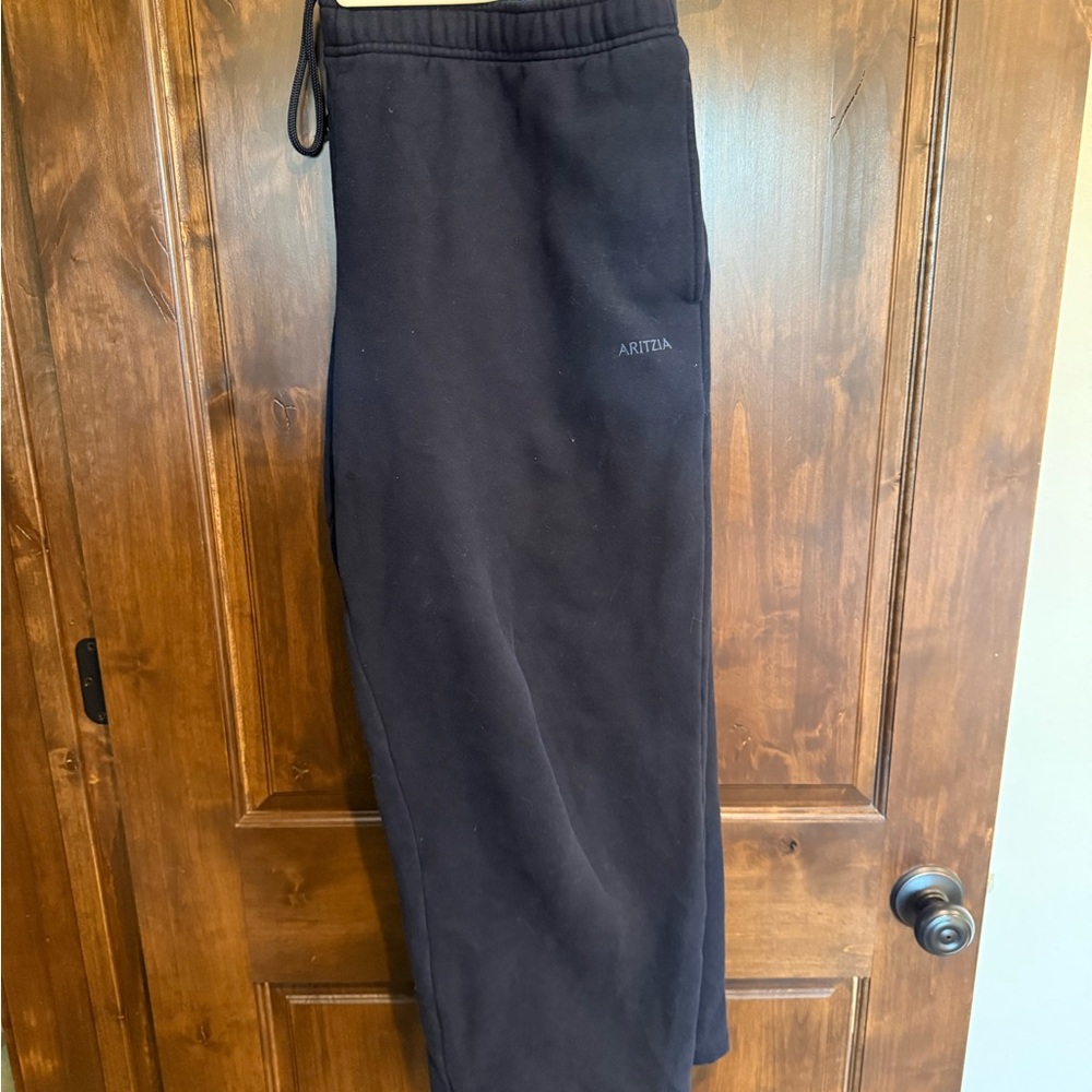 Aritzia Navy Sweatfleece Mega Fit Sweatpants